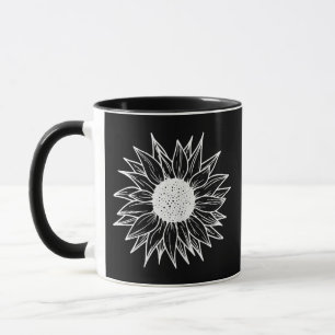 Sunflower Pretty flower multi-coloured wildflower Mug