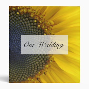 Sunflower Print Binder