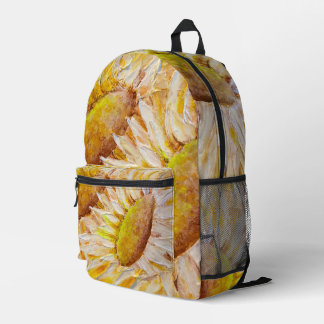 Sunflower Printed Backpack
