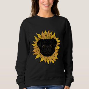 Sunflower Pug Classic T-Shirt 470 Sweatshirt