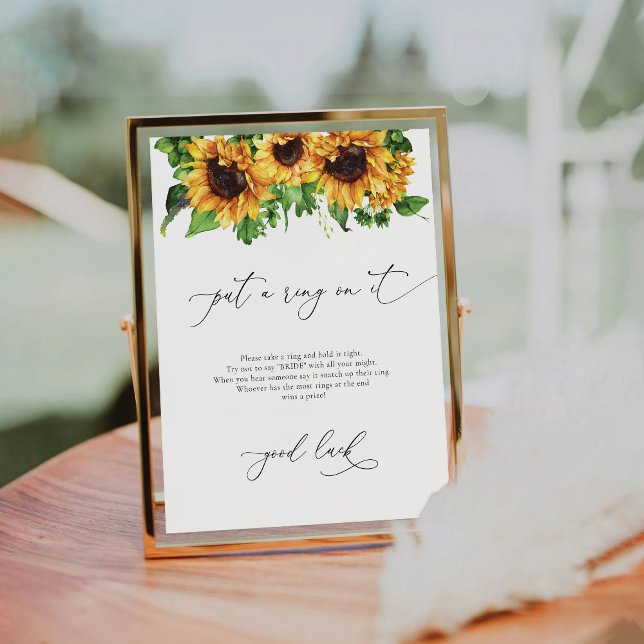 Sunflower Put A Ring On It Sign (Creator Uploaded)