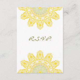Sunflower R.S.V.P. RSVP Card