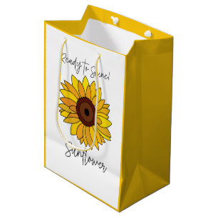 Sunflower Ready To Shine Sunflower Medium Gift Bag