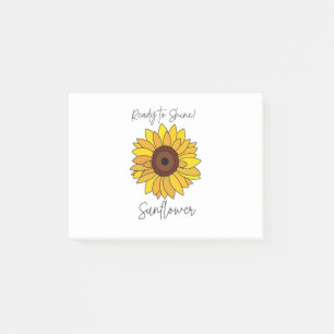 Sunflower Ready To Shine Sunflower Post-it Notes