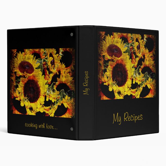 Sunflower recipe binder (Background)