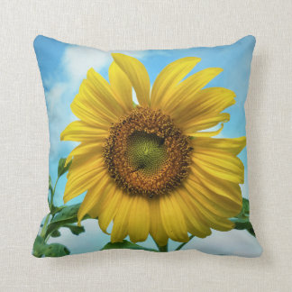Sunflower Refuge Throw Pillow