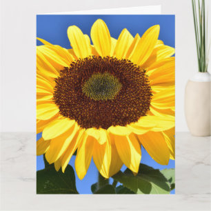 SUNFLOWER Religious SYMPATHY GREETING CARD