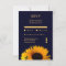 Sunflower Response Card (Navy Blue)