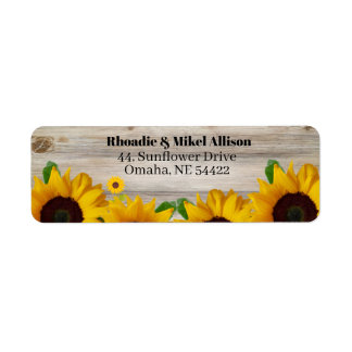 Sunflower Return Address