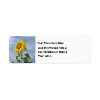 Sunflower Return Address Labels