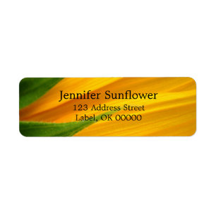 Sunflower Return Address Labels