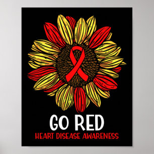 Sunflower Ribbon Poster