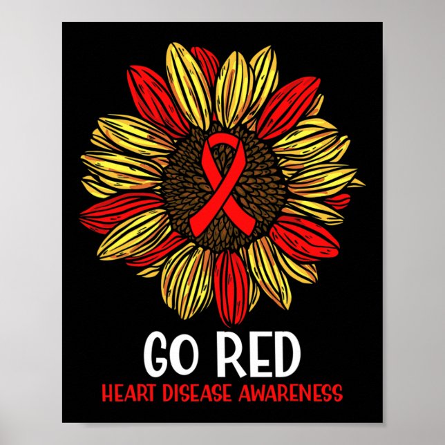 Sunflower Ribbon  Poster (Front)