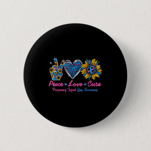 Sunflower Ribbon Pregnancy Infant Loss Awareness C 2 Inch Round Button