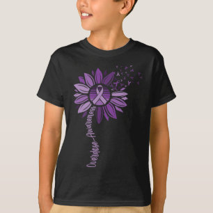 Sunflower Ribbons Overdose Awareness  T-Shirt