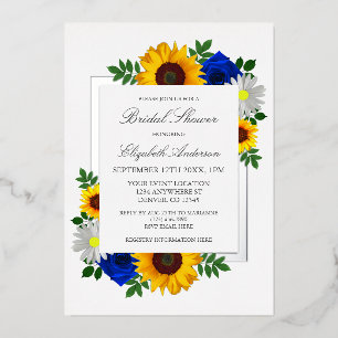 Sunflower Rose Daisy Autumn Floral Bridal Shower