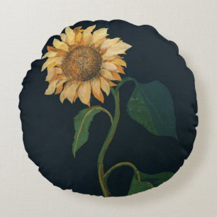 Sunflower Round Pillow