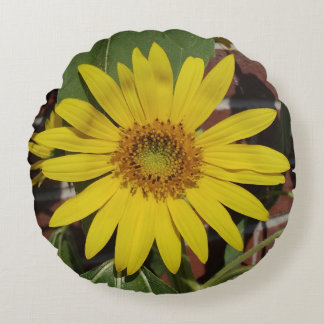 Sunflower Round Pillow