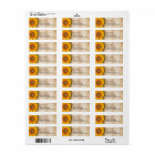SUNFLOWER RUSTIC COUNTRY RETURN ADDRESS LABELS