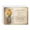 sunflower rustic mason jar bridal shower invites