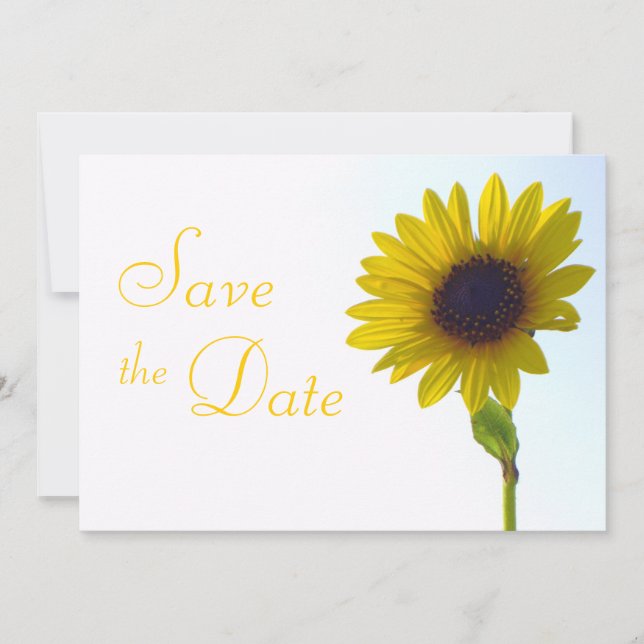 Sunflower Save the Date (Front)