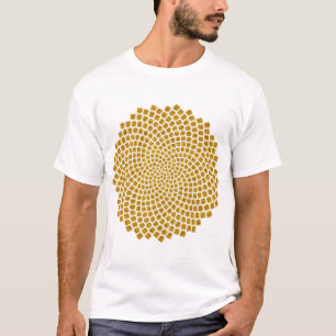 Sunflower, Seed, Fibonacci Spiral, Golden Ratio, M T-Shirt