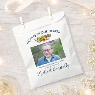 Sunflower Seed Memorial Funeral Favour Bag