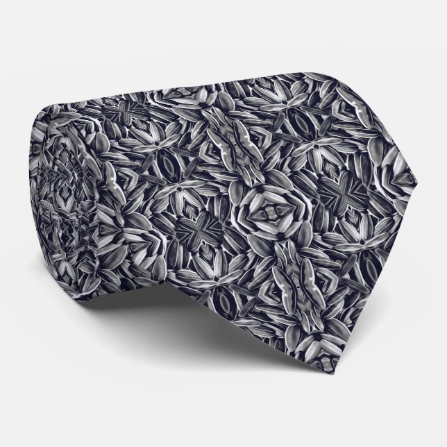 Sunflower Seed Pattern Tie (Rolled)