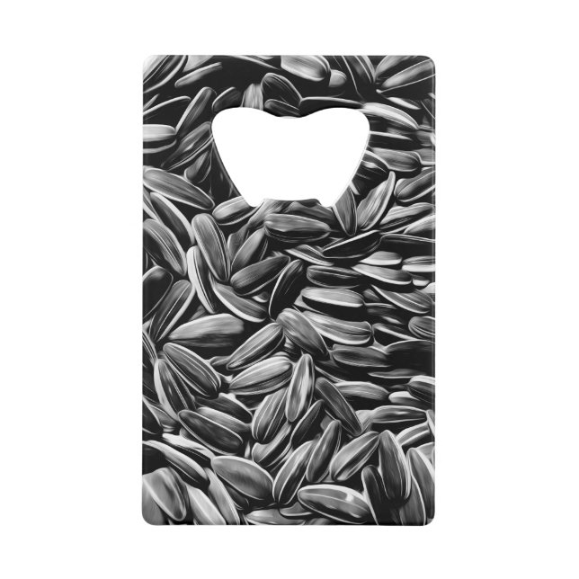 Sunflower Seeds Cool Fun Wallet Bottle Opener (Front)