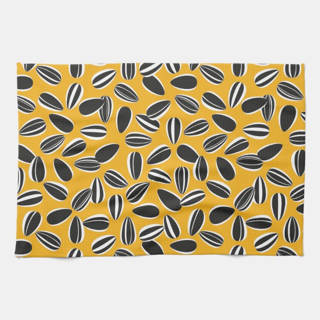 Sunflower Seeds Kitchen Towel (Horizontal)