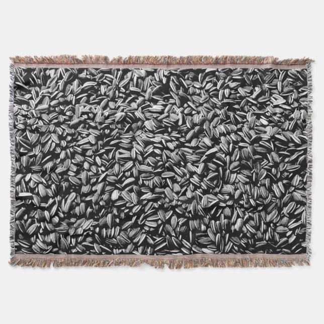 Sunflower Seeds Throw Blanket (Front)