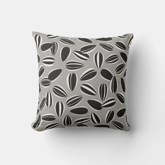 Sunflower Seeds Throw Pillow (Front)