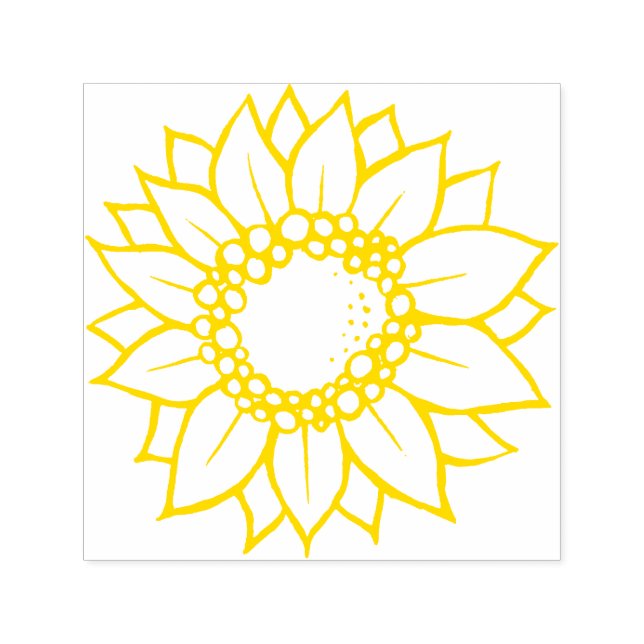 Sunflower Self-inking Stamp (Design)