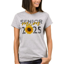 Sunflower Senior Mom T-shirt