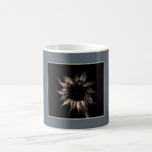 Sunflower - Sepia Fine Art Photograph Unique Cool Coffee Mug