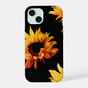Sunflower - Sepia Fine Art Photograph Unique Cool iPhone 15 Case