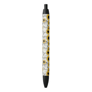 Sunflower Serenade Black Ink Pen
