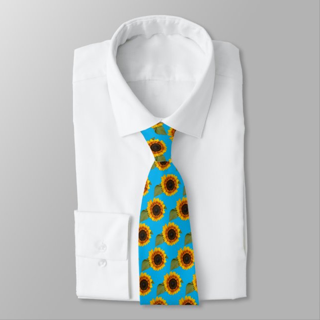 Sunflower Serenity Tie (Tied)