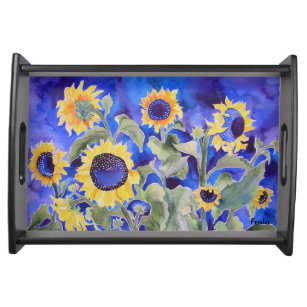 Sunflower serving tray