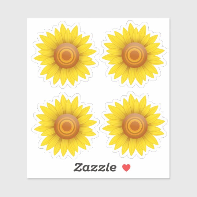 Sunflower Set of 4 (Sheet)