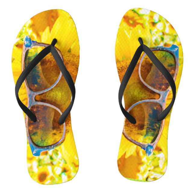 Sunflower Shades Chic Flip Flops (Footbed)
