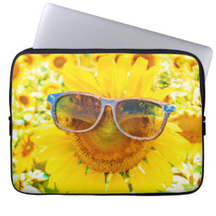 Sunflower Shades Chic Laptop Sleeve