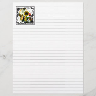 Sunflower Shadow Fairy and Cosmic Cat Letterhead