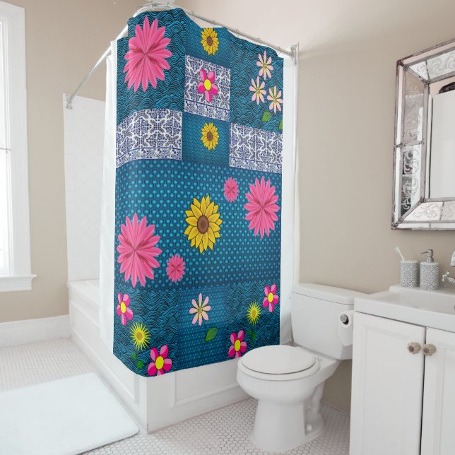 Sunflower Shower Curtain (In Situ)