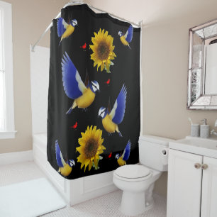 Sunflower shower curtain