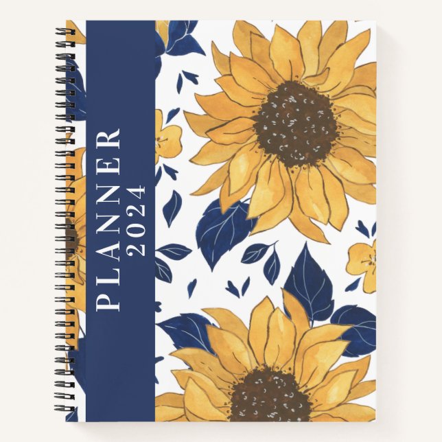 sunflower simple elegant aesthetic journal  (Front)