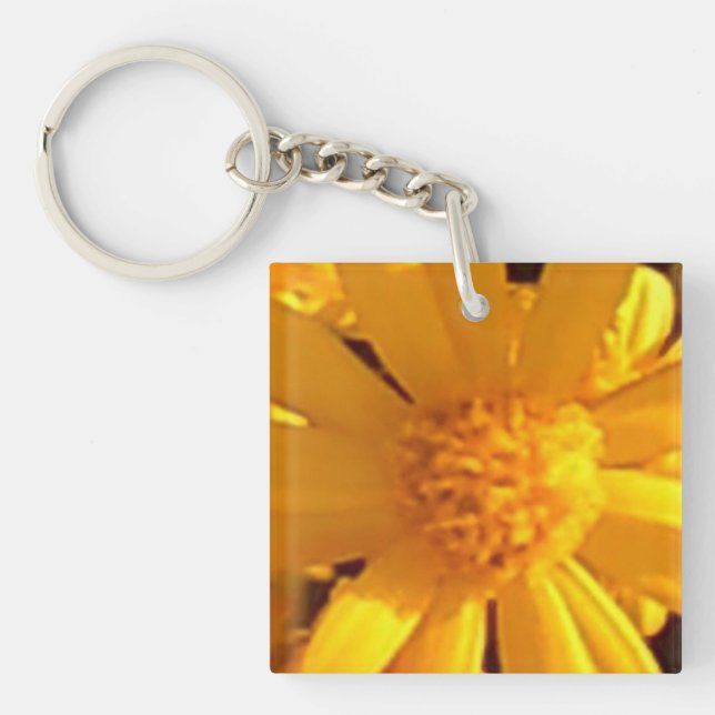 Sunflower Single Sided Keychain (Front)