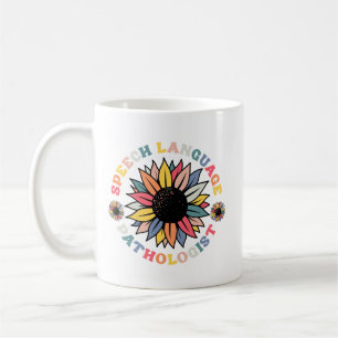 Sunflower SLP Speech Language Pathologist Gift Coffee Mug