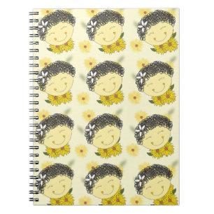 Sunflower Smiles Spiral notebook