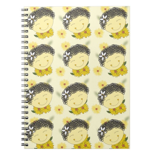 Sunflower Smiles Spiral notebook (Front)